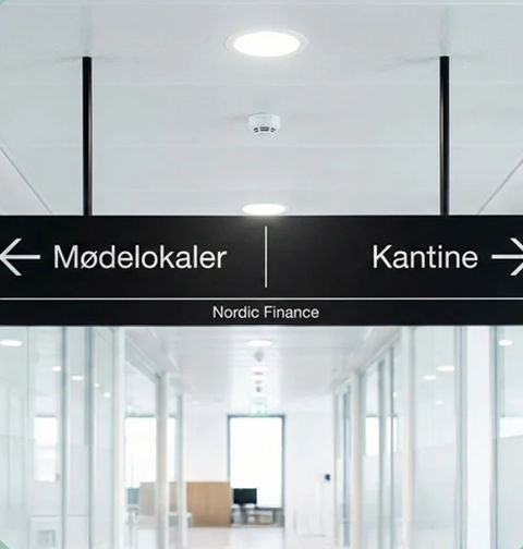 Wayfinding skiltning