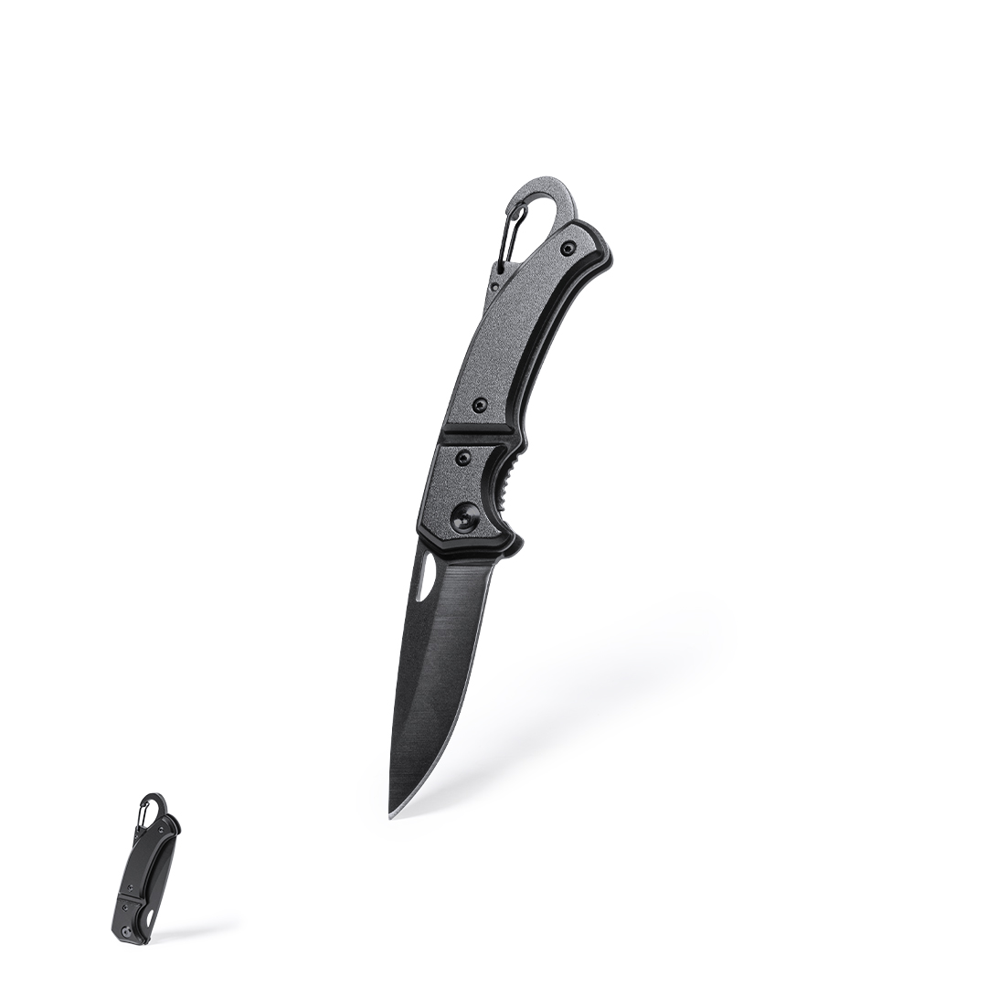 Foldbar lommekniv af rustfrit stål - Badgeland