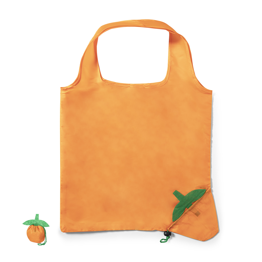 Lille foldbar polyester mulepose, frugt design - Badgeland
