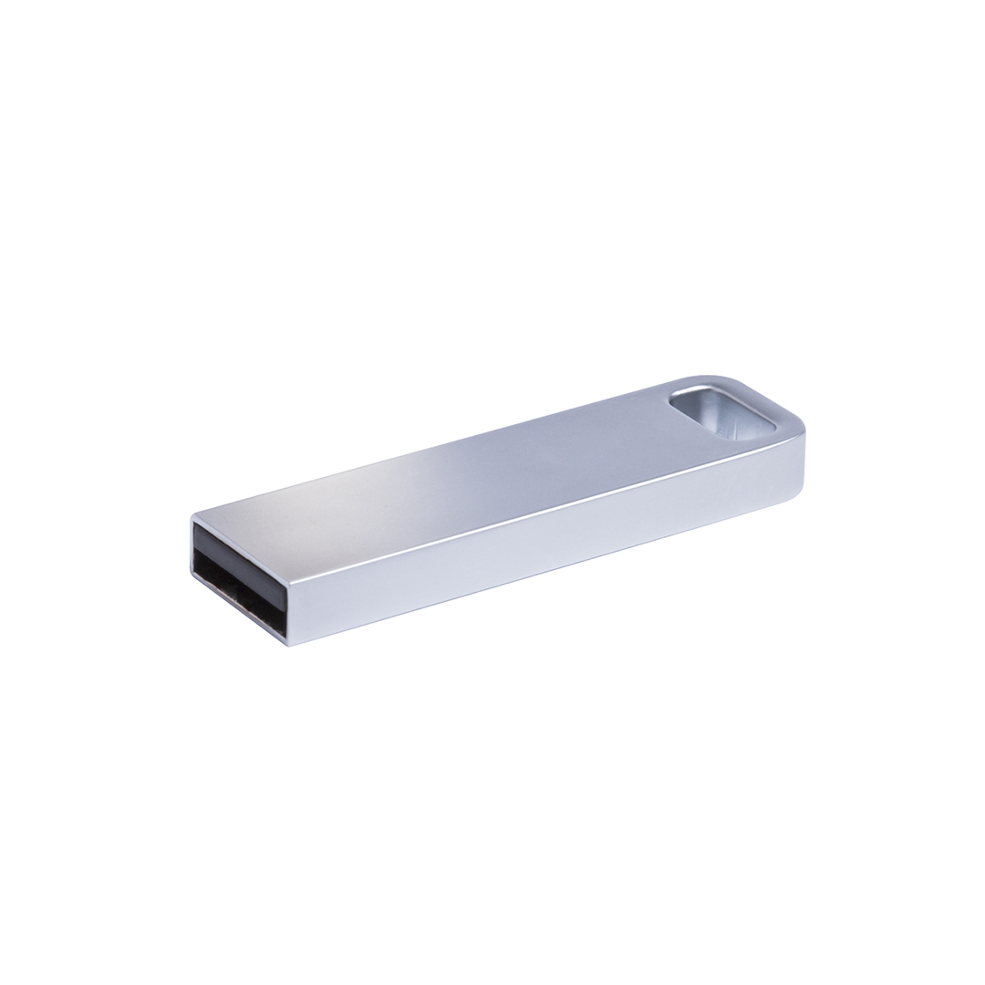 Mat metal 16 GB USB flash drive til nøglering (Afgiftspligtig) - Badgeland