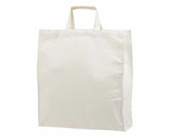 100% Bomuld mulepose med kort hank 250-300 g/m2