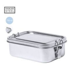 Madkasse i rustfri stål og vandtæt låg 750 ml