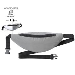 Bæltetaske i holdbart polyester og refleks design