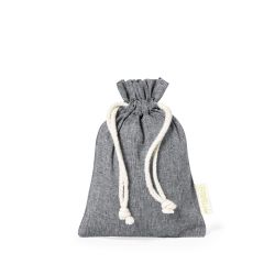 Lille snoreluk pose af 100% genbrugt bomuld 120g/m2