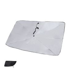 Foldbar forrude skygge skærm med polyester pose