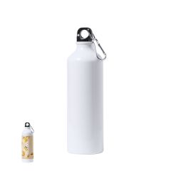 Sublimation vandflaske i aluminium med karabinhage, 800 ml