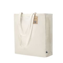 Fairtrade bomulds shopper med lang hank