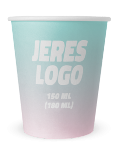 Papkrus med logo 150 ml - Fuldfarvetryk