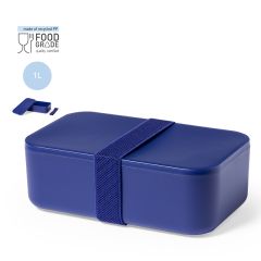 Madkasse fremstillet af genanvendt plast med elastikbånd 1 liter