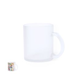 Almindelig kontorkop i glas med hank 350 ml