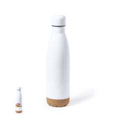 Vandflaske med sublimationstryk og korkbund 750 ml