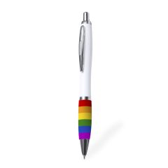 Pride kuglepen med blåt blæk