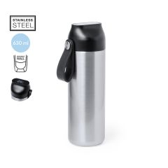 Termoflaske med temperatur måler og bærestrop 630ml