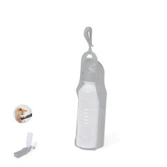 Drikkeflaske til hunde med plastik karabinhage 250 ml