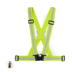 Refleks vest med justerbart spænde til løb og cykel