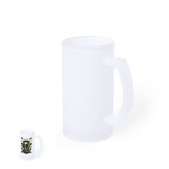 Øl krus af mat glas med mulighed for fuldfarve tryk 500 ml