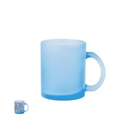 Farvet glas krus med mulighed for fuldfarve tryk 350 ml