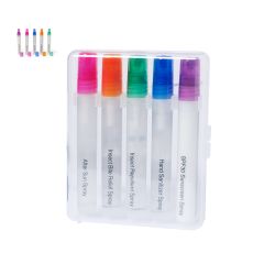 Sommer pleje sæt med 5 sprays i transparent etui