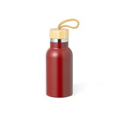 Lille termoflaske med bambuslåg 350 ml