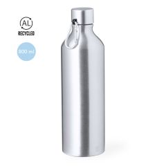 Drikkeflaske i genanvendt aluminium med karabinhage 800 ml