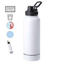 Stor termoflaske med opbevaring i bunden 1 liter