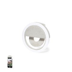 Mini ring light til smartphones af hvedestrå med mulighed for logo