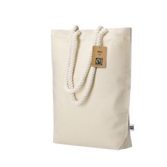 Fairtrade mulepose af 100% bomuld med reb hank 280g