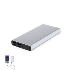 Kraftfuld powerbank i aluminium 10.000 mAh
