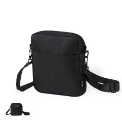 Sort crossbody taske af RPET genanvendt plast