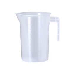 Plast målebæger med hank 4 liter med mulighed for logo