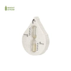 Dråbe formet timeglas på 5 minutter med sugekop til bad