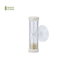 Timeglas på 2 minutter af hvedestrå med sugekop