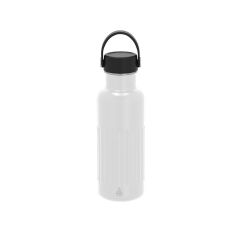 Genanvendt stål termoflaske med rillet design 500 ml