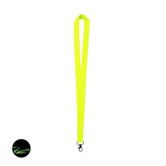 Neon nøglesnore af polyester med roterende krog