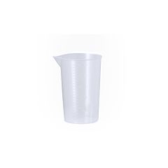 Plast målebæger 250 ml med mulighed for logo