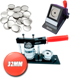 Badgemaskine pakke MULTI stor pakke 32mm