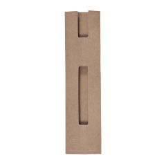 Etui i kraftpapir af genbrugt pap materiale til kuglepenne
