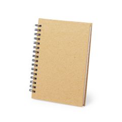 Spiralryg notesbog med genbrugt pap cover A6
