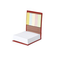 Mini notesblok med blanke sider og sticky notes