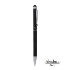 Stylus kuglepen af metal i sort æske - Mulighed for logo