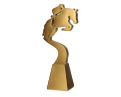 Springende hest ridning statuette