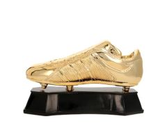 Guld fodbold støvle statuette