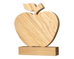 Bæredygtigheds pris med æble design af træ