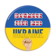 Danmark står med Ukraine badge