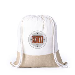 Bomulds gymnastikpose med jute bund 120 gm2