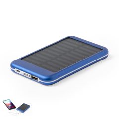 Solcelle powerbank af holdbar aluminium 4000 mAh