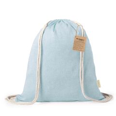 Pastel farvet gymnastik pose af genanvendt bomuld 120gm2
