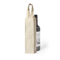 Vinpose 75 cl flaske - af canvas stof og forstærkede hank 