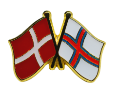Danmark - Færøerne venskabsflag pin
