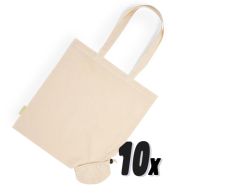 10 styk økologisk foldbar muleposer